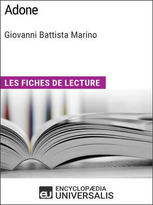 cover image of Adone de Giovanni Battista Marino